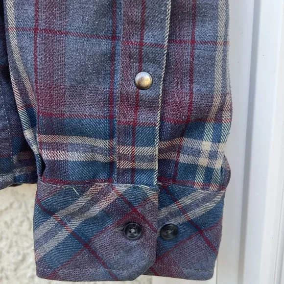 KAVU Men's Button up Casual Flannel Shirt Size L - Picture 3 of 7